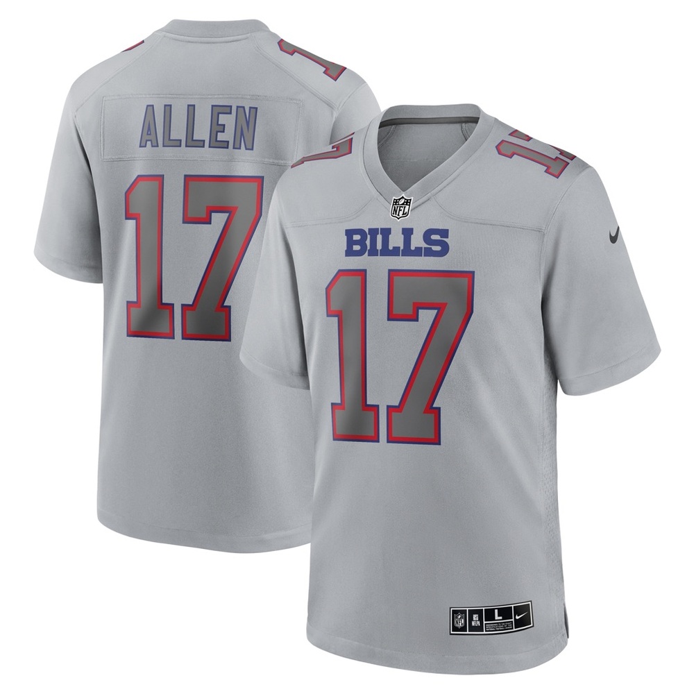 Nike Men’s Buffalo Bills Josh Allen Atmosphere Grey Game Jersey
